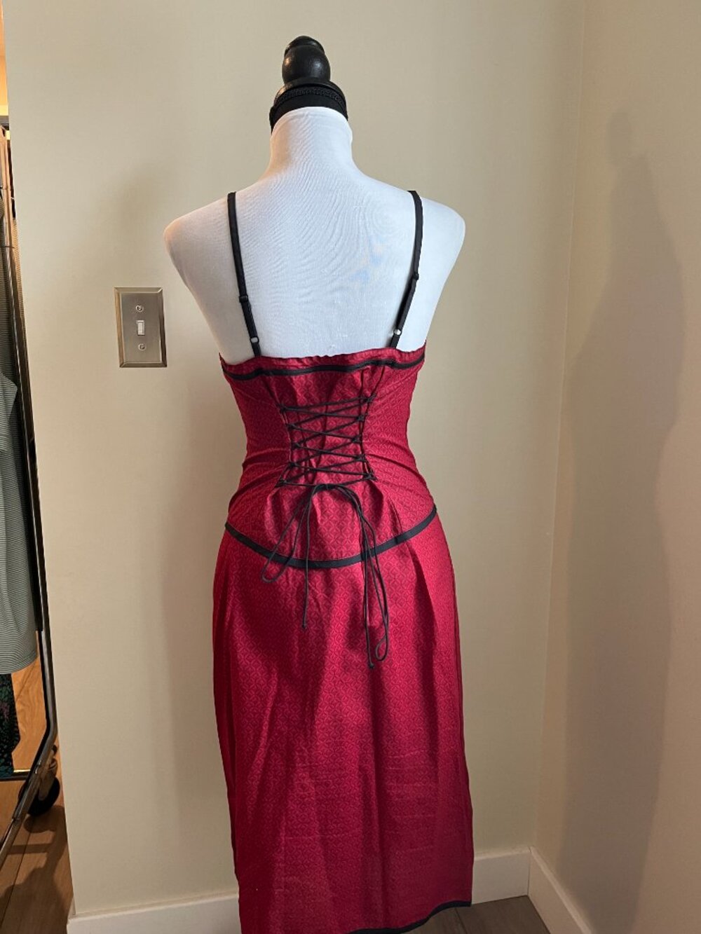 Vintage Betsey Johnson Corset Slip Dress, Size Medium - Picture 2 of 3
